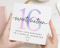 16th Birthday Card for Daughter, Sweet Sixteen Birthday Card, Personalised Birthday Card for Girl, Special Daughter Birthday Card