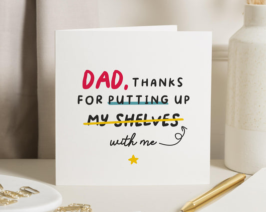 Birthday Card for Dad, Funny Dad Card, Thank You Dad Card, Card for Him, Fathers Day Card, Dad Birthday Card, Card from Daughter or Son