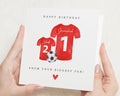 Birthday Card for Grandad, Personalised Football Card, Birthday Card for Him, Grandad Birthday Card, Custom Sports Card