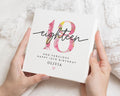 18th Birthday Card for Her, Personalised Birthday Card, Birthday Card for Daughter, Birthday Card for Friend, Floral Birthday Card