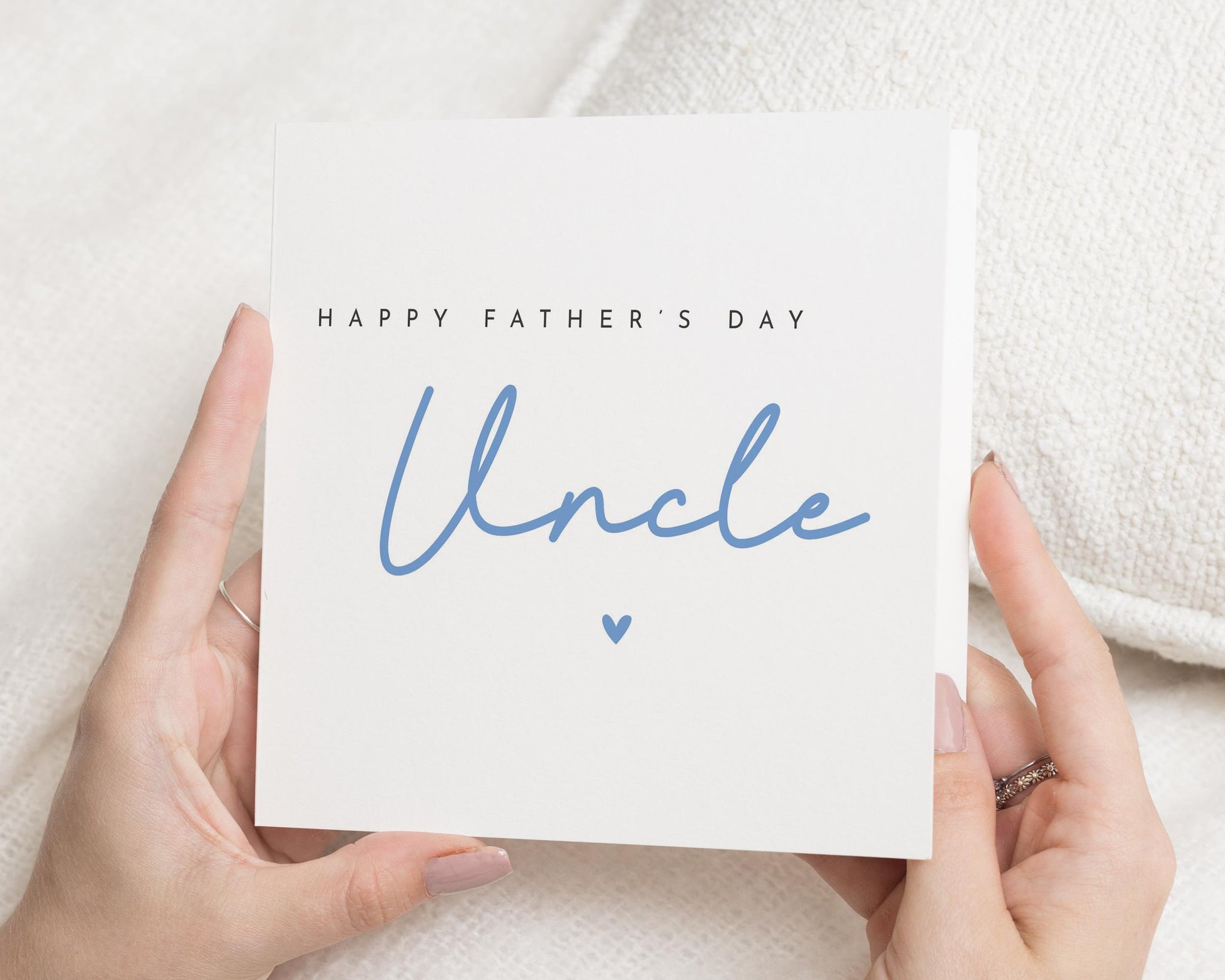 Fathers Day Card for Uncle, Happy Fathers Day Card, Fathers Day Card from Niece or Nephew, Fathers Day Card for Him, Simple Card