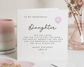 Birthday Card for Daughter, Personalised Daughter Birthday Card, Birthday Card for Girl, Special Daughter Card, Custom Birthday Card