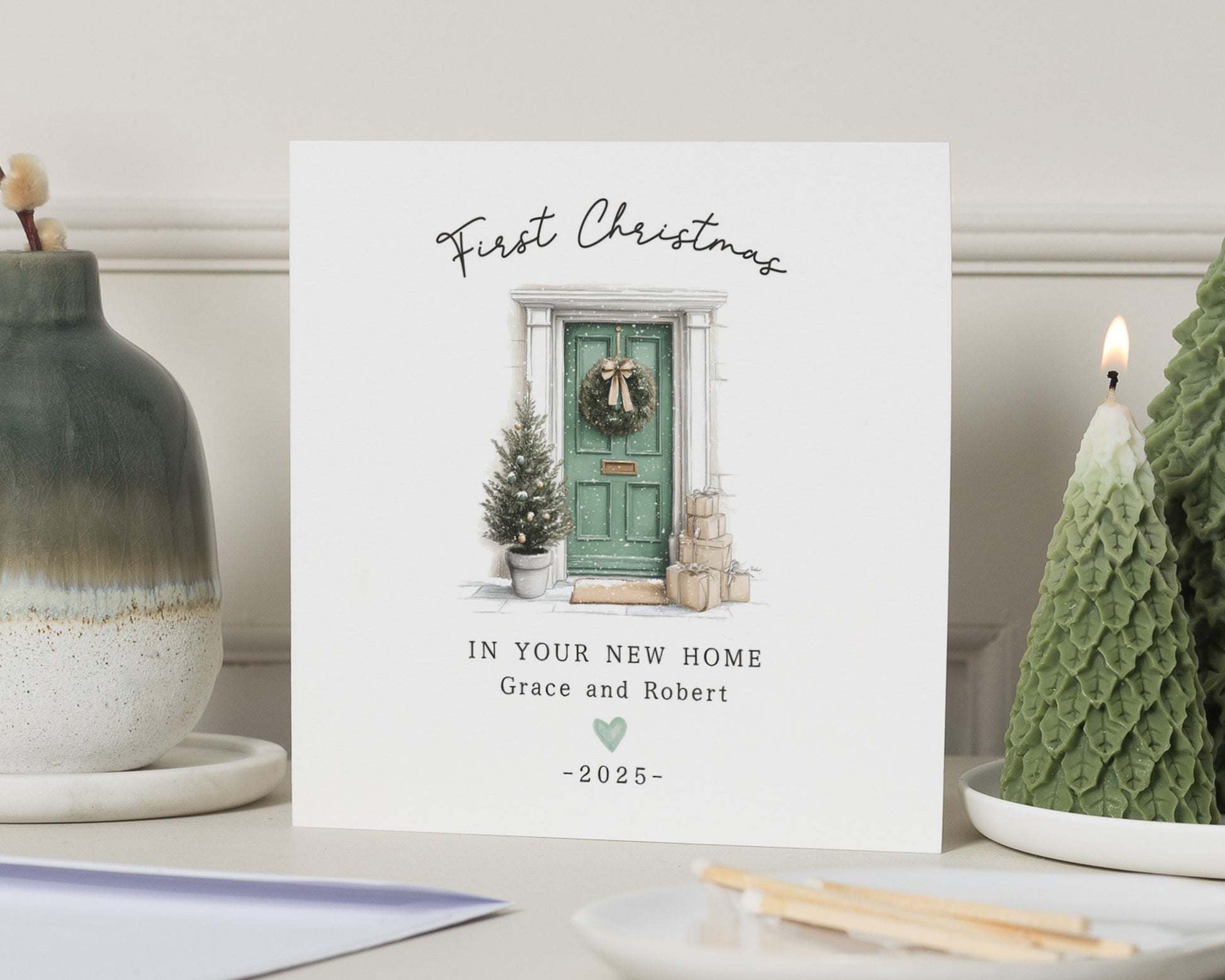 First Christmas In Your New Home Card, Personalised Christmas Card, New Home Christmas Card, Couple Christmas Card