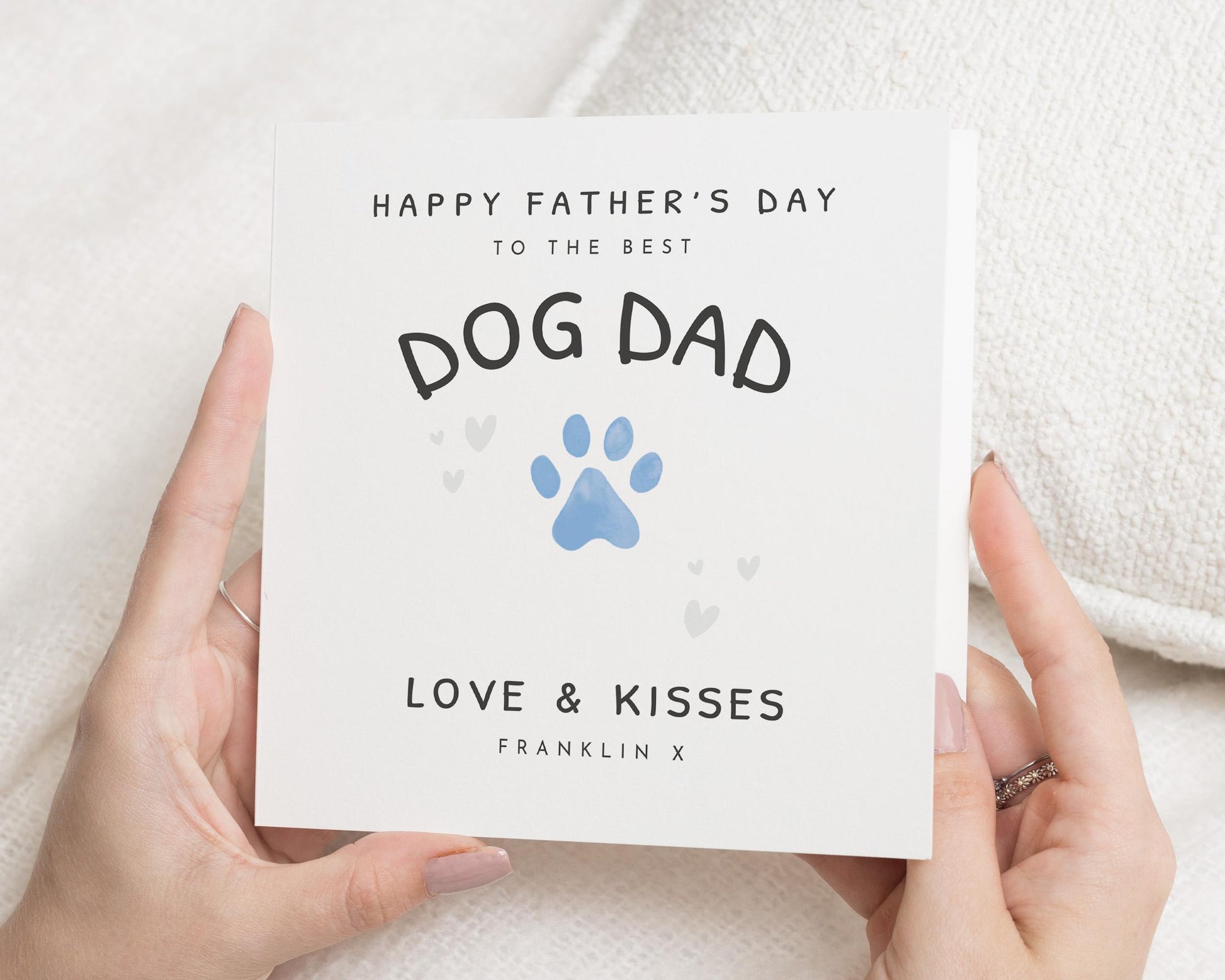 Father's Day Card for Dog Dad, Dog Dad Father's Day Card, Father's Day Card from the Dog, Personalised Father's Day Card for Him