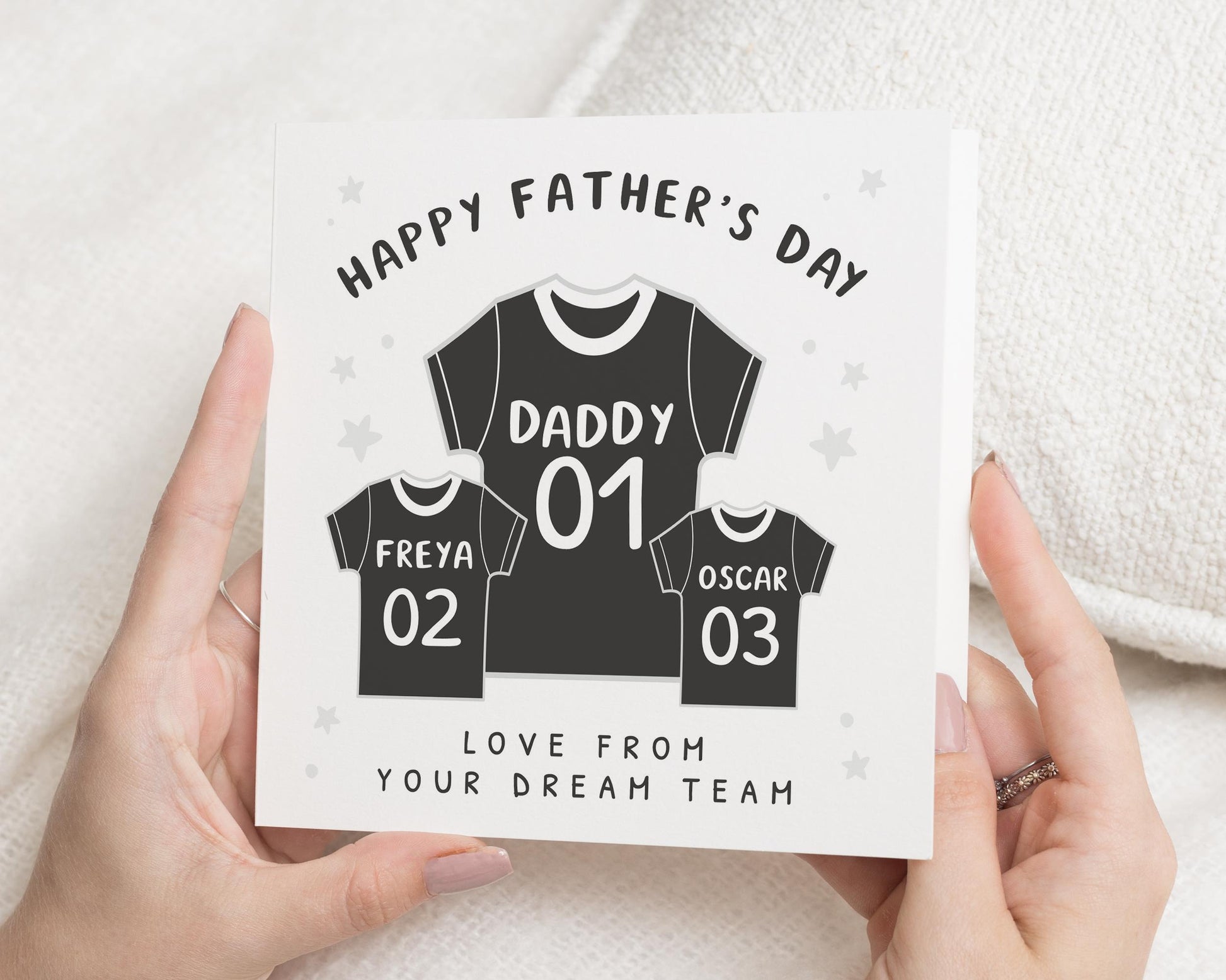 Fathers Day Card, Personalised Fathers Day Card, Daddy Card, Fathers Day Card from Kids, Custom Dad Card, Fathers Day Gift