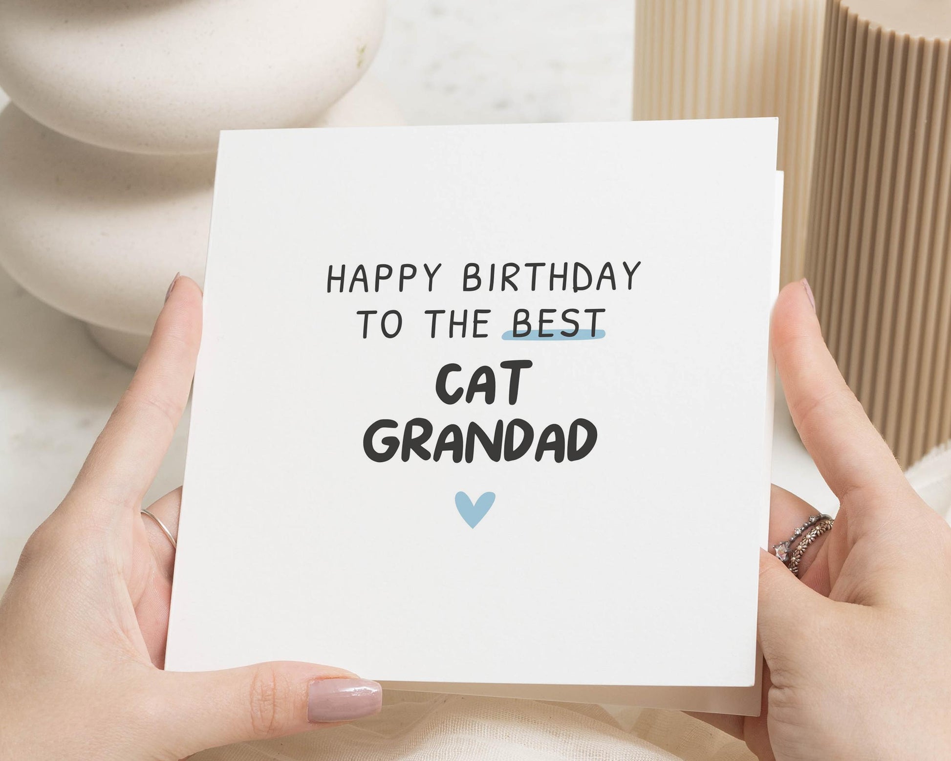 Birthday Card for Grandad, Cat Grandad Birthday Card, Birthday Card for Him, Cat Lover Card, Grandad Birthday Card, Cute Birthday Card