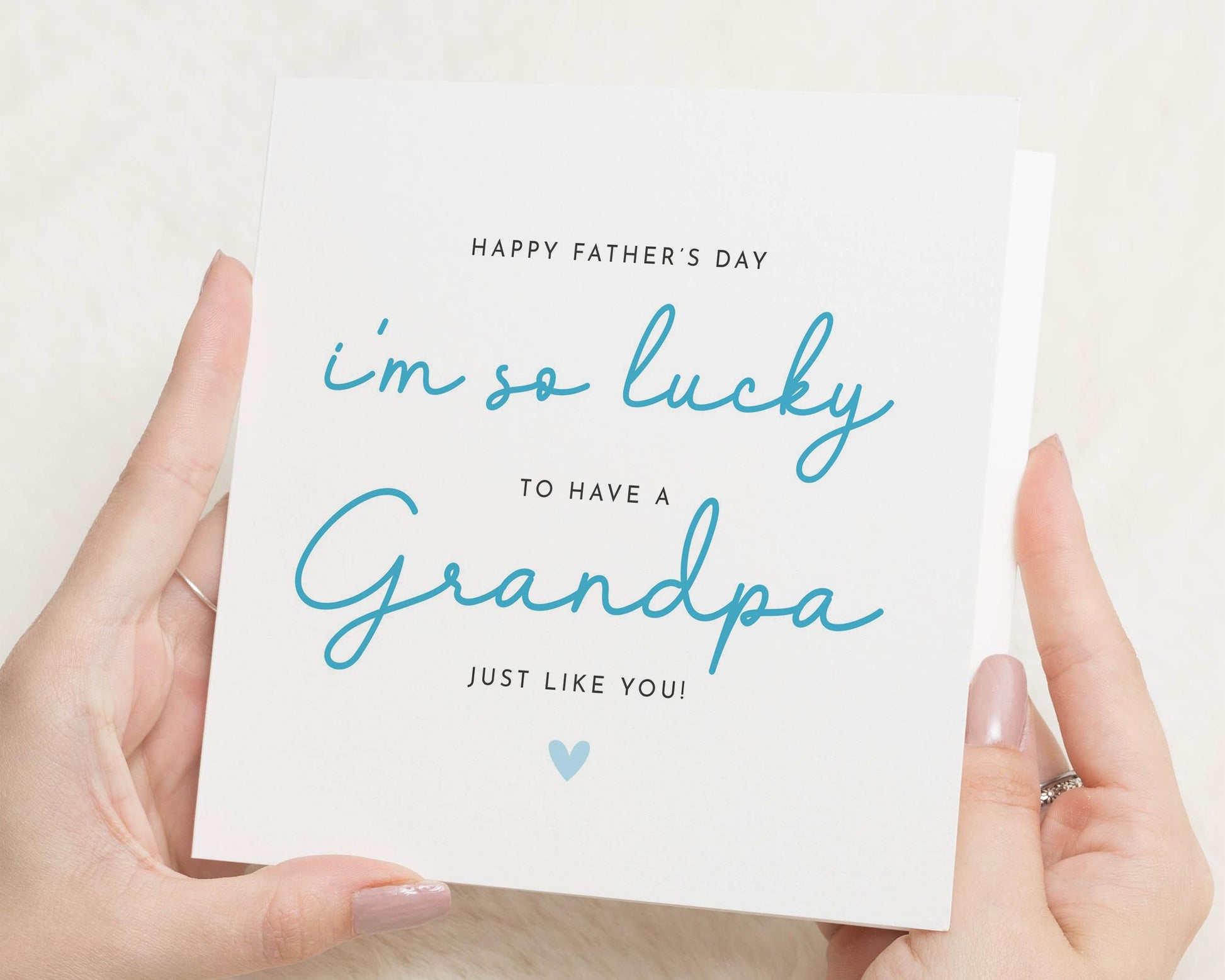 Fathers Day Card for Grandpa, Grandpa Fathers Day Card, Fathers Day Card from Grandchild, Card for Grandad, Simple Fathers Day Card