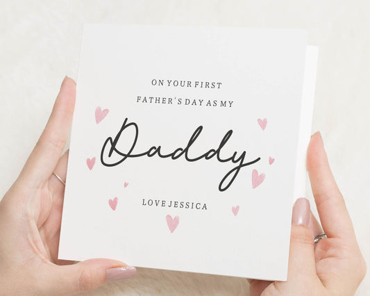 Fathers Day Card from Baby, First Fathers Day Card, Daddy Fathers Day Card, Personalised Fathers Day Card, Fathers Day Card for Him