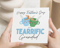Fathers Day Card for Grandad, Funny Grandad Fathers Day Card, Cute Tea Pun Card, Fathers Day Card for Him, Tearrific Grandad Card
