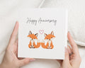 Anniversary Card, Cute Anniversary Card, Fox Anniversary Card, Anniversary Card for Her, Anniversary Card for Him, Romantic Card
