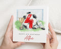 4th Birthday Card for Boy, Personalised Football Birthday Card, Birthday Card for Son, 4th Birthday Card for Grandson, Football Card