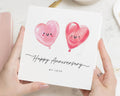 Anniversary Card for My Love, Cute Anniversary Card, Romantic Card, Anniversary Card for Him, Anniversary Card for Her, Heart Balloon Card