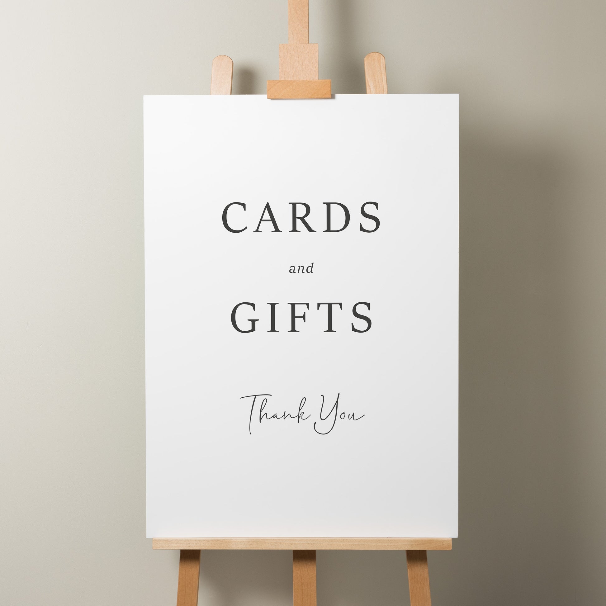 Simple Modern Wedding Cards And Gifts Sign, Cards Wedding Sign, Simple Wedding Gifts Sign, Wedding Signage 'Hailey'