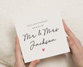 Anniversary Card, Mr And Mrs Card, Personalised Anniversary Card, Wedding Anniversary Card, Card For Couple, Romantic Card