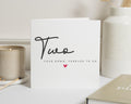 2nd Anniversary Card, Anniversary Card for Husband, Wife, Romantic Card, Two Years Down Card, Cute Anniversary Card, Forever To Go Card