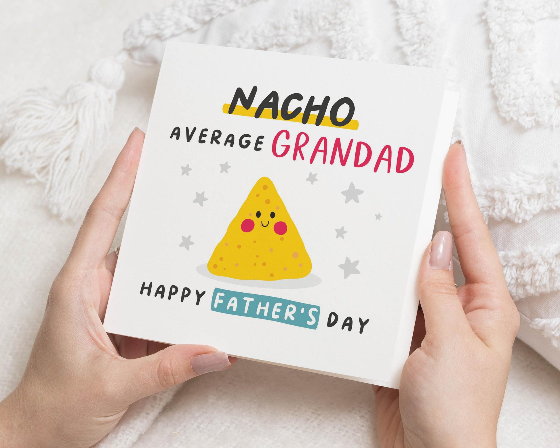 Fathers Day Card for Grandad, Funny Fathers Day Card, Nacho Average Grandad Card, Cute Fathers Day Card for Him, Grandad Card