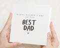 Fathers Day Card for Dad, Best Dad Fathers Day Card, Fathers Day Card from Daughter, Fathers Day Card from Son, Simple Fathers Day Card