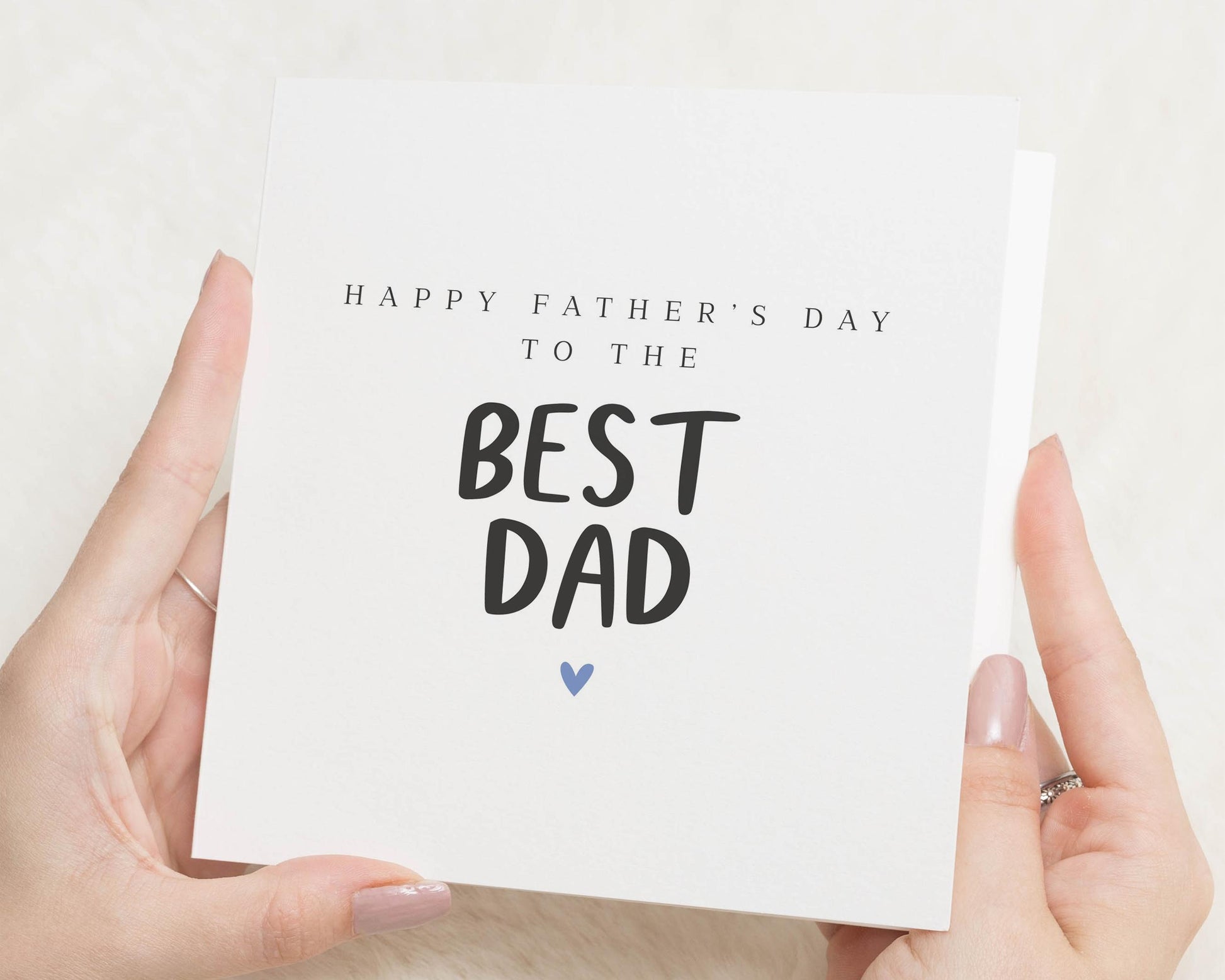 Fathers Day Card for Dad, Best Dad Fathers Day Card, Fathers Day Card from Daughter, Fathers Day Card from Son, Simple Fathers Day Card