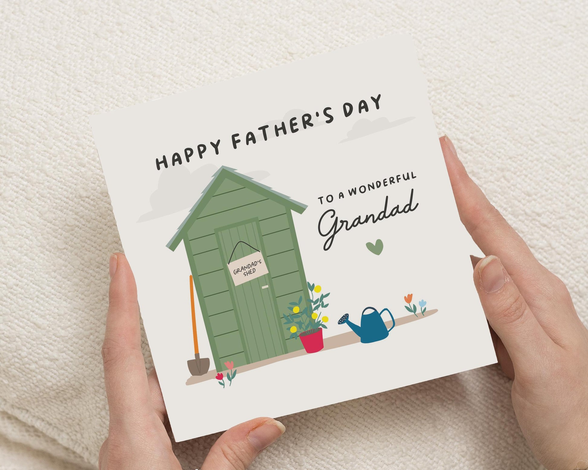 Fathers Day Card for Grandad, Grandad Fathers Day Card, Fathers Day Card for Him, Grandad Card, Cute Fathers Day Card, Garden Shed Card