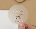 21st Birthday Sticker, Personalised Birthday Sticker, Birthday Party Sticker, Custom Name Sticker, Gold Foil Birthday Label