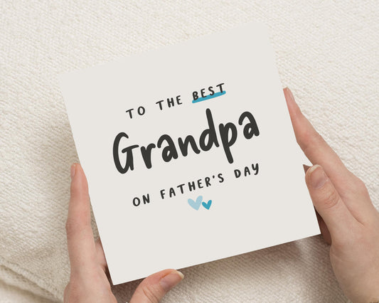 Fathers Day Card for Grandpa, Grandpa Fathers Day Card, Fathers Day Card for Him, Card for Grandad, Cute Fathers Day Card