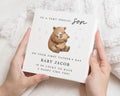 First Fathers Day Card for Son, Personalised Fathers Day Card, Daddy Bear Card, New Dad Card, Fathers Day Card from Baby