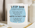 Fathers Day Card for Step Dad, Step Dad Fathers Day Card, Fathers Day Card from Stepchild, Fathers Day Card for Him