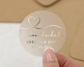 Save The Date Sticker, Wedding Save The Date, Personalised Wedding Sticker, Gold Foil Save The Date, Custom Wedding Sticker