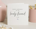 Birthday Card for Friend, Lovely Friend Birthday Card, Personalised Birthday Card, Birthday Card for Her, Best Friend Birthday Card