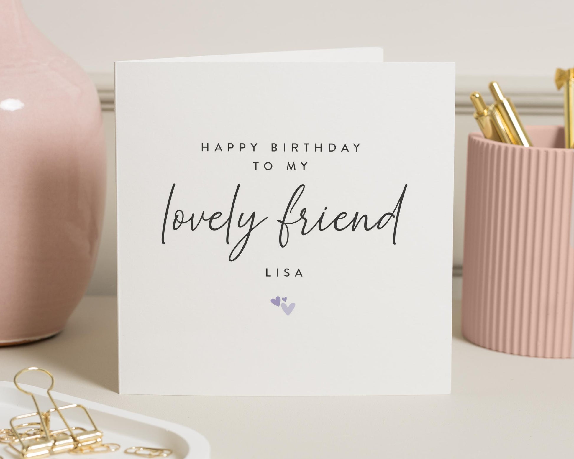 Birthday Card for Friend, Lovely Friend Birthday Card, Personalised Birthday Card, Birthday Card for Her, Best Friend Birthday Card