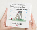 Fathers Day Card, Happy Fathers Day Card, Cricket Card for Dad, Fathers Day Card from Daughter, Fathers Day Card from Son, Cute Dad Card