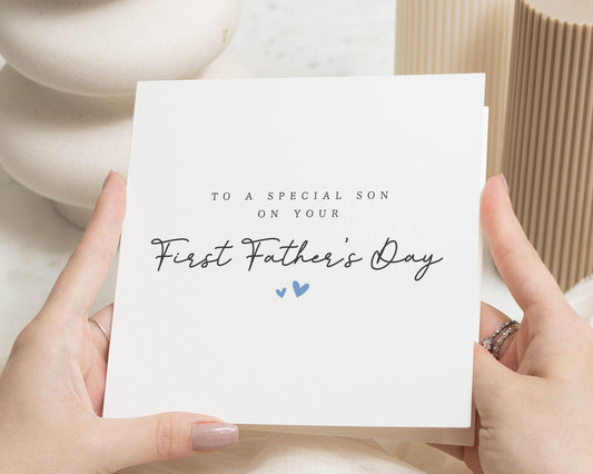 First Fathers Day Card for Son, Fathers Day Card from Mum and Dad, Special Son Fathers Day Card, Fathers Day Card for Him
