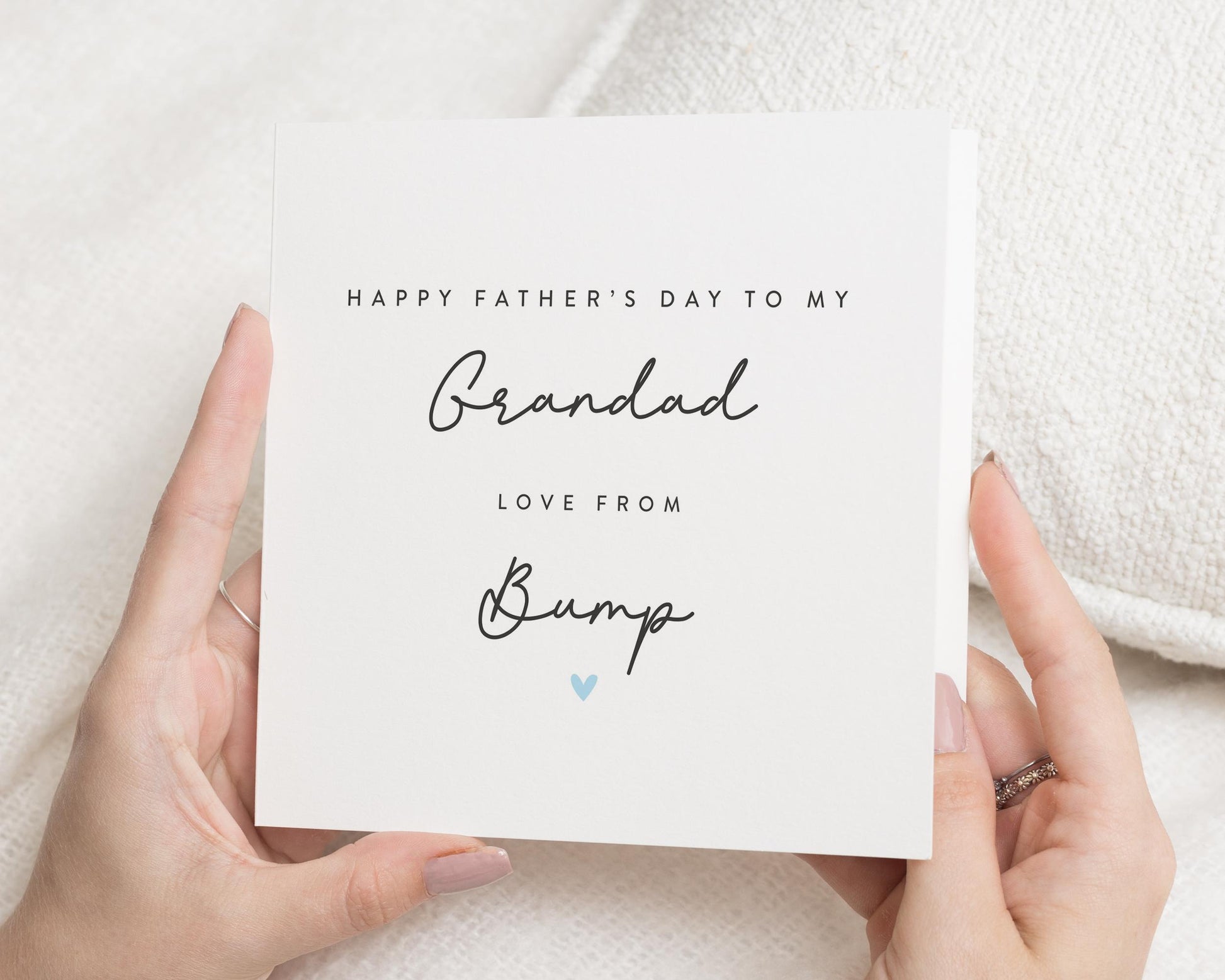Fathers Day Card for Grandad, Fathers Day Card from Bump, Grandad Fathers Day Card, Personalised Fathers Day Card, Card for Grandad