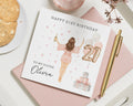 21st Birthday Card for Sister, Personalised Birthday Card, Birthday Card for Her, 21st Birthday Card for Women, Champagne Birthday Card