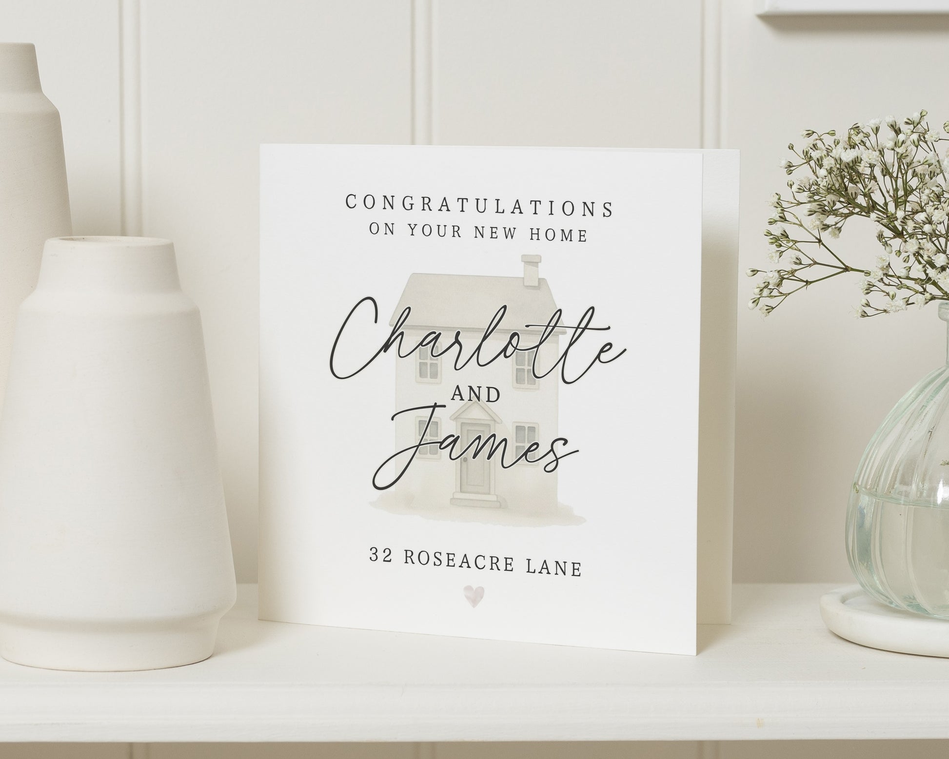 New Home Card, Personalised New Home Card, Housewarming Card, Congratulations Card, Custom Address Card, New Home Gift
