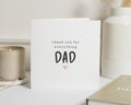 Fathers Day Card for Dad, Thank You Dad Card, Fathers Day Thank You Card, Fathers Day Card for Him, Simple Fathers Day Card, Card for Dad