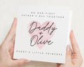 First Fathers Day Card, Fathers Day Card from Daughter, Daddy and Me Card, Personalised Fathers Day Card, Daddy Little Princess Card