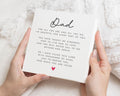 Dad Birthday Card, Birthday Card for Dad, Fathers Day Card, Card for Him, Personalised Dad Card, Poem Card for Dad, Card from Daughter
