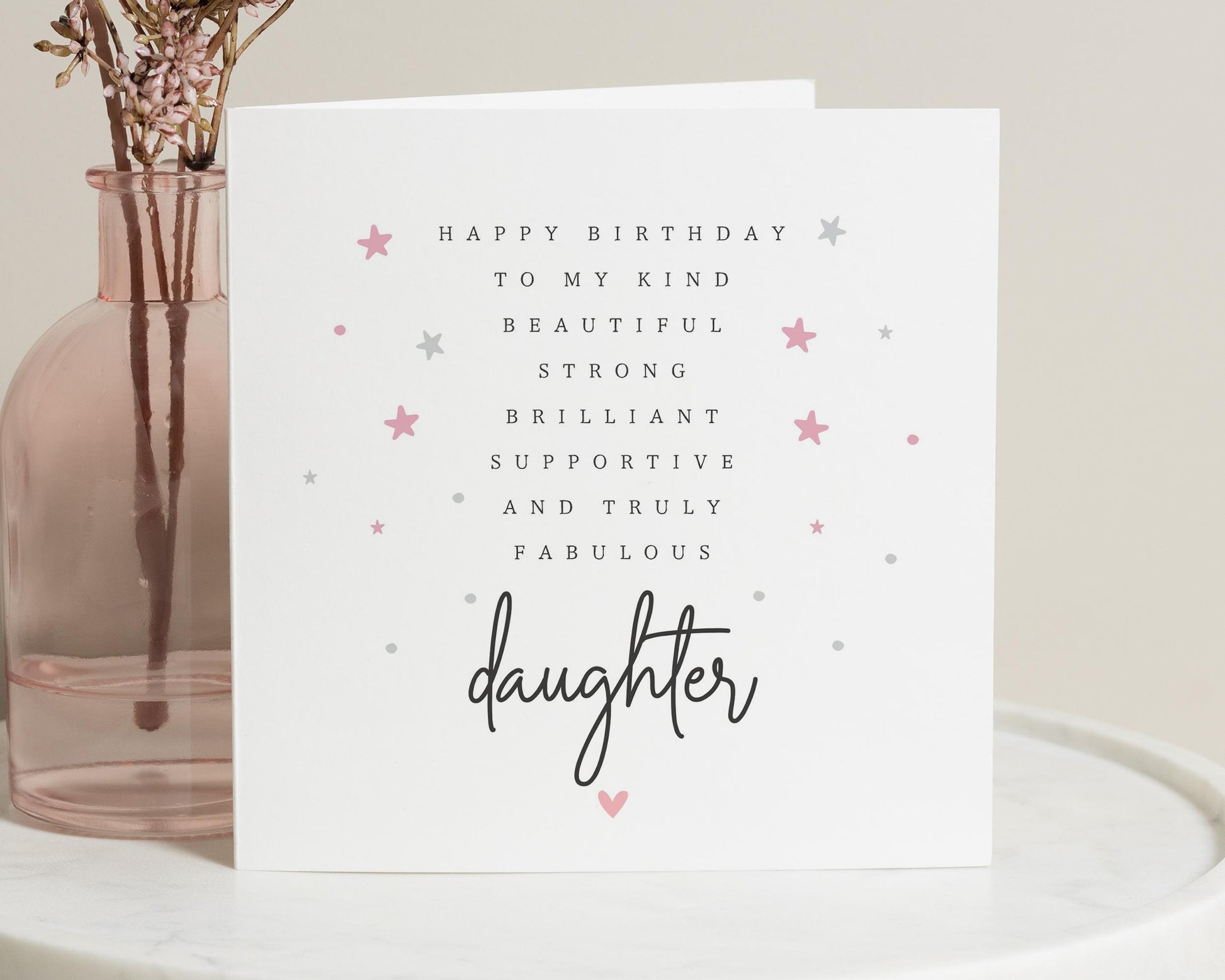 Birthday Card for Daughter, Daughter Birthday Card, Birthday Card for Her, Personalised Birthday Card, Beautiful Daughter Card