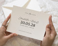 Personalised Save the Date Card, Wedding Save the Date Card, Simple Save the Date, Minimalist Save the Date Card, Custom Wedding Card