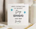 Fathers Day Card for Dog Grandad, Happy Fathers Day Card from the Dog, Personalised Dog Grandad Card, Fathers Day Card for Him