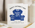 Fathers Day Card, Personalised Fathers Day Card, Daddy Card from Kids, Fathers Day Card from Children, Dream Team Card for Dad