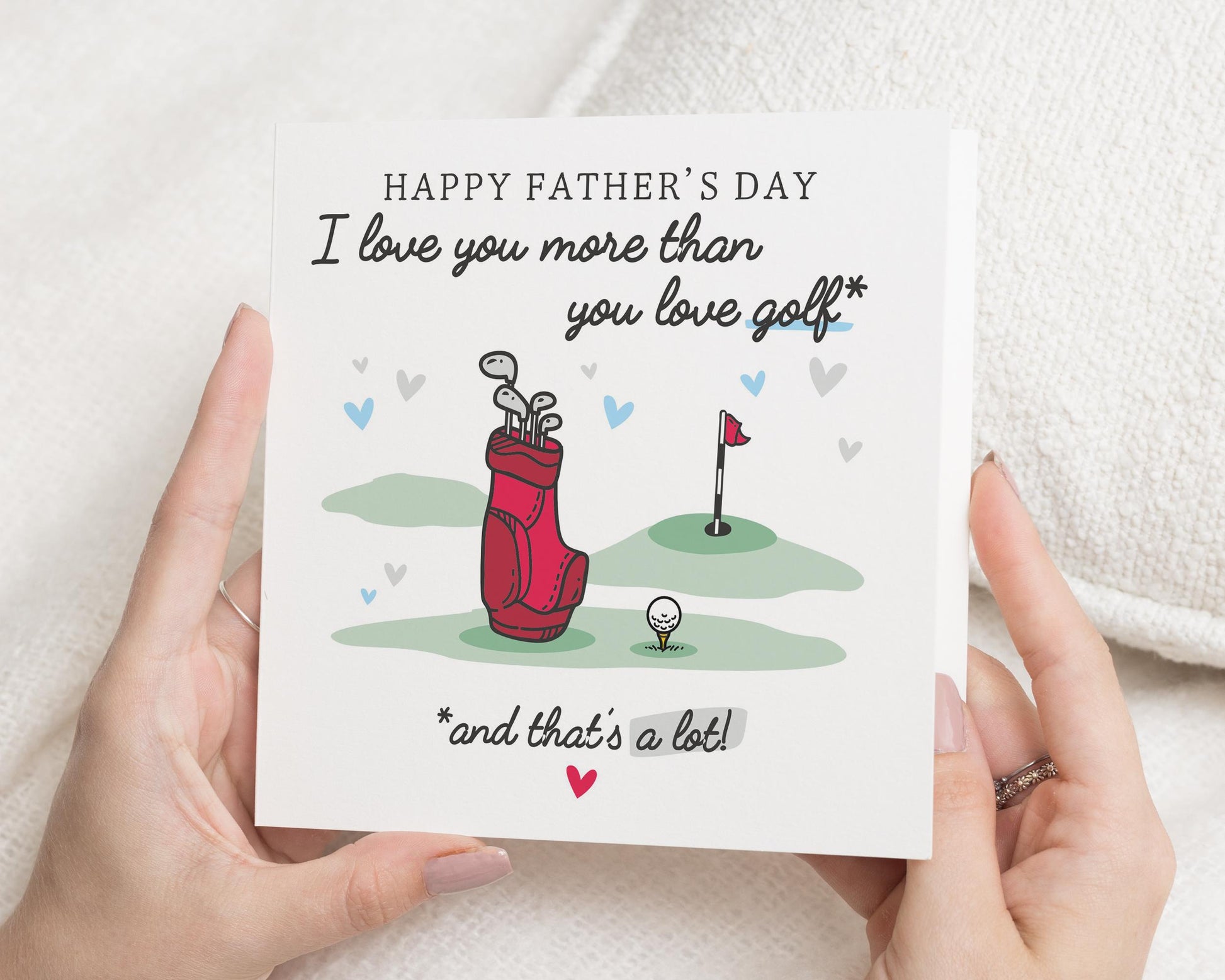 Fathers Day Card, Fathers Day Card from Daughter, Fathers Day Card from Son, Funny Fathers Day Card, Golf Card for Dad