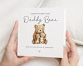 Fathers Day Card Daddy Bear, Fathers Day Card from Kids, Cute Bear Card, Personalised Fathers Day Card, Daddy Card, Fathers Day Gift
