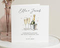 Wedding Card, Personalised Wedding Card, Congratulations Card, Champagne Wedding Card, Wedding Card for Couple, Custom Wedding Card