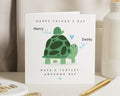 Fathers Day Card from Kid, Cute Turtle Fathers Day Card, Personalised Fathers Day Card for Daddy, Fathers Day Card for Dad, Pun Dad Card