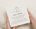 Fathers Day Card from Bump, Dear Daddy Card, Daddy to Be Card, First Fathers Day Card, Personalised Fathers Day Card, Cute Baby Card