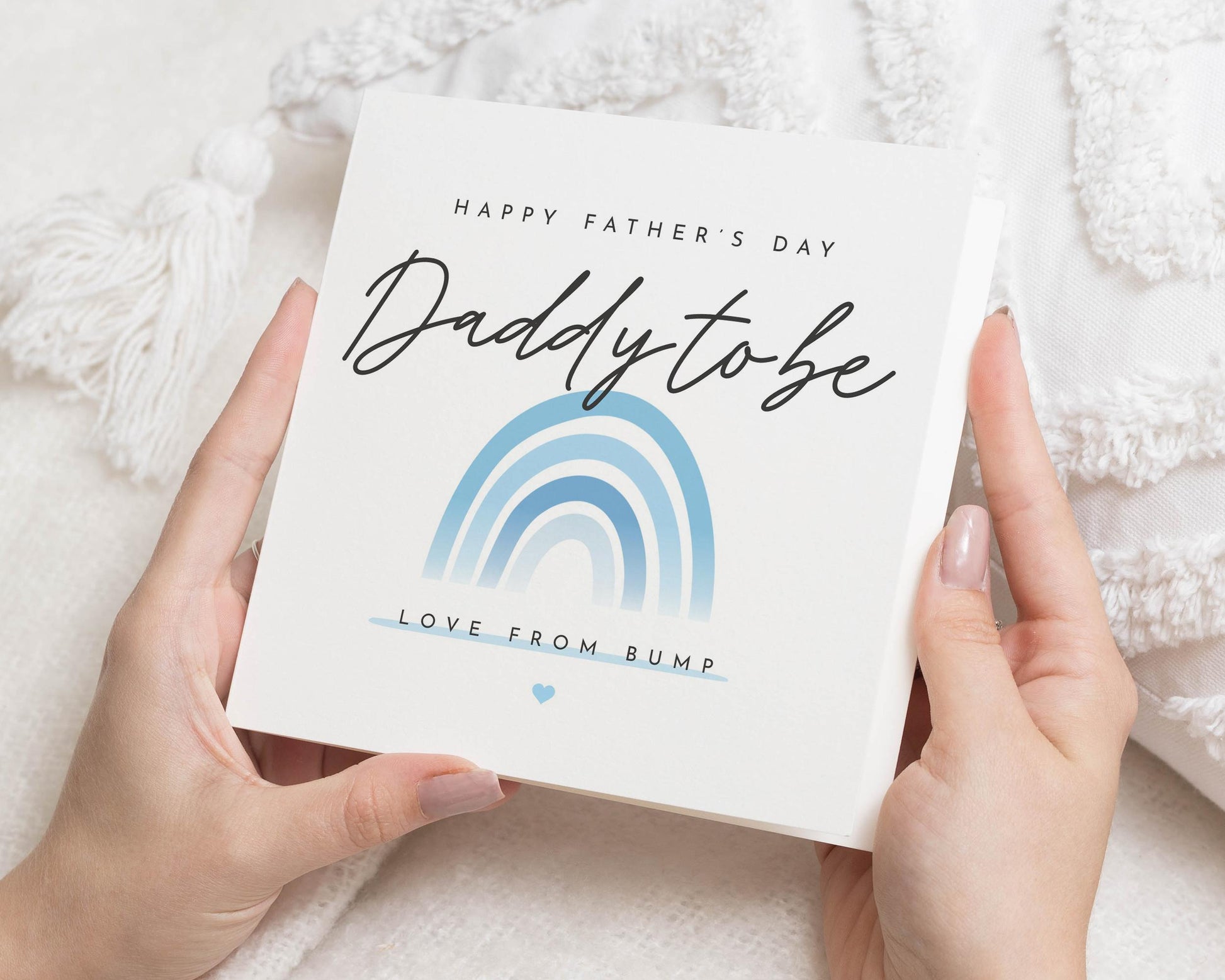 Fathers Day Card Daddy To Be, Fathers Day Card From Bump, Daddy To Be Card, Rainbow Fathers Day Card, Fathers Day Card For Him