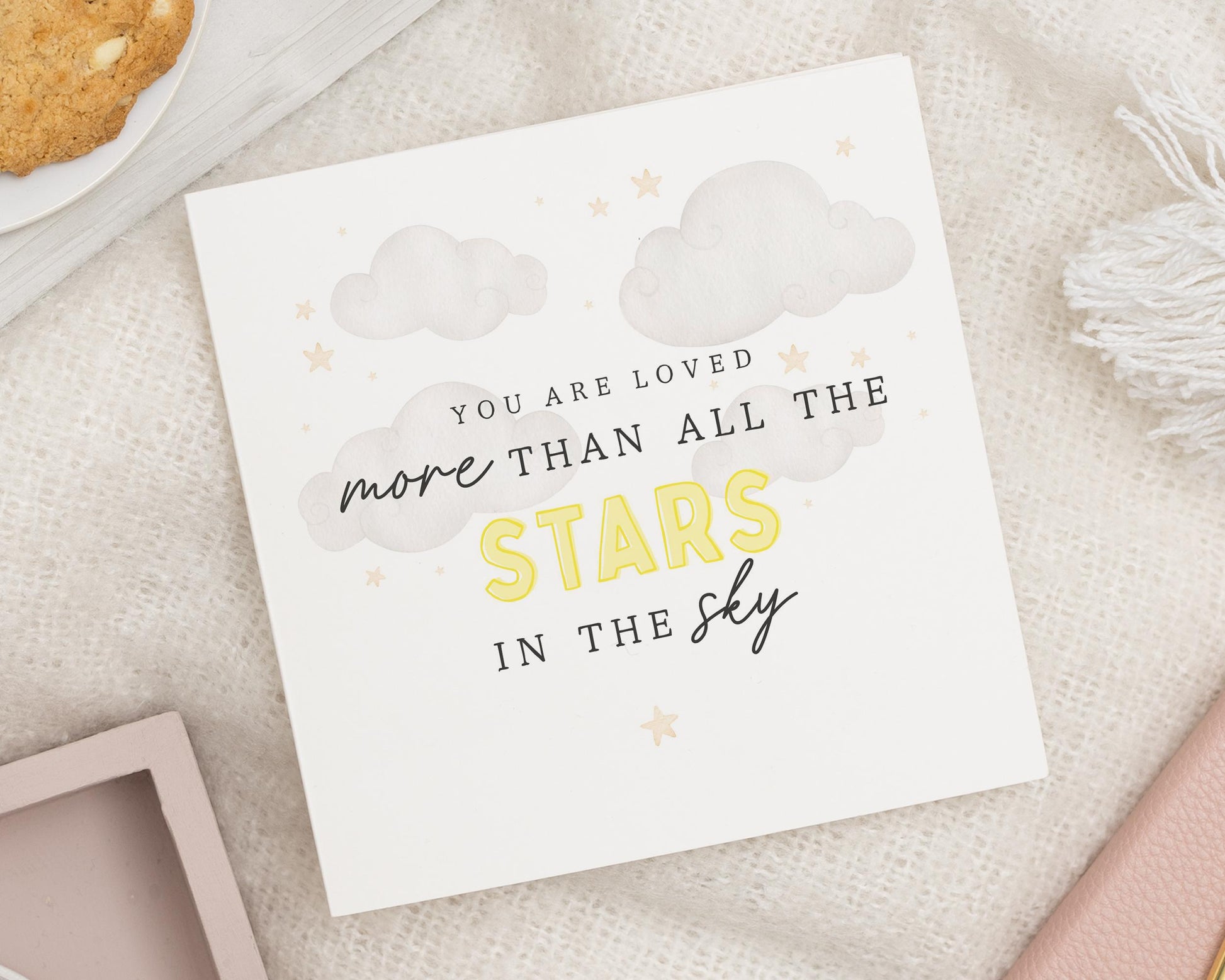 You Are Loved Card, More Than All The Stars In The Sky Card, Cute Card, Thinking Of You Card, Encouragement Card, Support Card