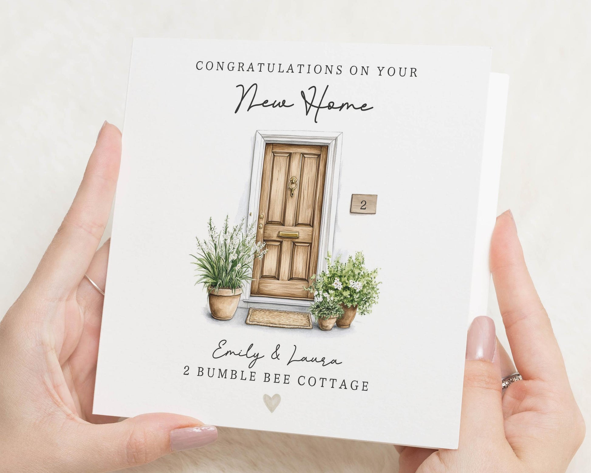 New Home Card, Personalised New Home Card, Housewarming Card, Congratulations Card, Custom Address Card, New Home Gift